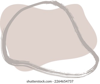 Light Beige Grunge Dry Brush Banner with Copyspace