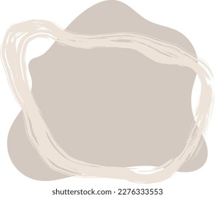 Light Beige Grunge Dry Brush Banner with Copyspace