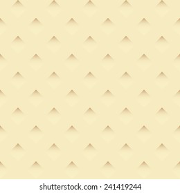 Light Beige Illusory Background. 3D Effect Texture 