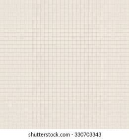 The light beige lined paper. The paper into the cell. Vector, seamless texture. Pattern background similar to paper.