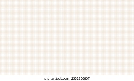 Light beige plaid fabric texture as a background	