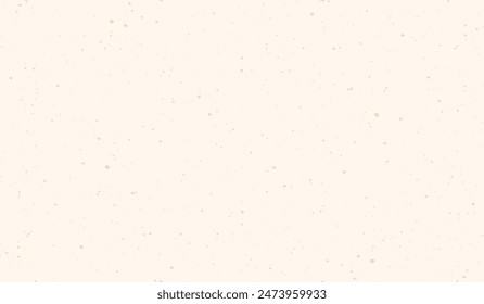 Light beige rice paper texture seamless pattern. Cream washi paper background with speckles, flecks and particles. Vector illustration