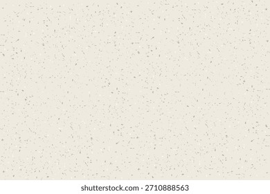 Hellbeiges Reispapier. Frittierter Hintergrund mit Flecken, Flecken und Partikeln Creme Ecru Washi Papier mit Lärm und Punkten 