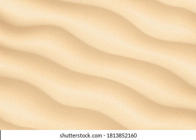Patrón de textura de arena beige claro, playa de arena textura de fondo vista superior con espacio de copia