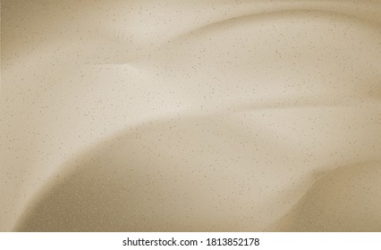 Light beige sea sand texture pattern, sandy beach textured background top view with copy space