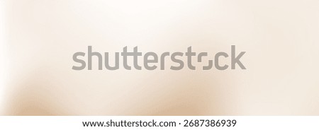 Light beige smooth gradient background. Soft cream liquid satin wallpaper. Subtle nude silk texture for banner, flyer, presentation. Delicate tan plain vector surface. Abstract blurred backdrop cover