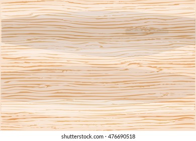 Light beige wood texture background. Empty natural pattern swatch template. Realistic plank with annual years circles. Backdrop size horizontal format.