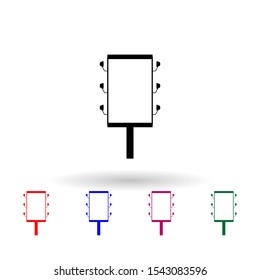 light billboard standing in a street multi color icon. Simple glyph, flat vector of Billboards icons for ui and ux, website or mobile application