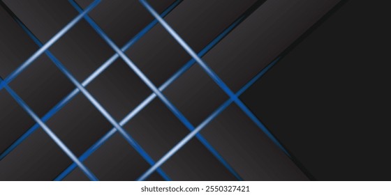 Light black background with abstract lines and gradient colour full pattern , vector illustration 