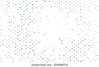 Light Black vector abstract colorful background, which consist of triangles. Pattern with colored triangles on white background.