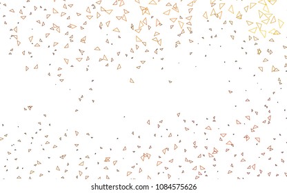 Light Black vector abstract colorful background, which consist of triangles. Pattern with colored triangles on white background.