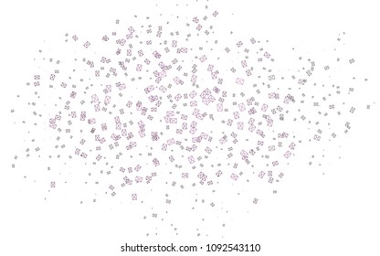 Light Black vector abstract colorful background, which consist of triangles. Pattern with colored triangles on white background.