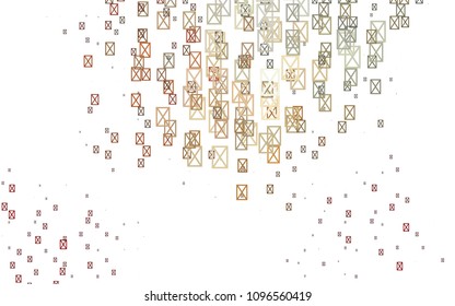 Light Black vector abstract colorful background, which consist of triangles. Pattern with colored triangles on white background.