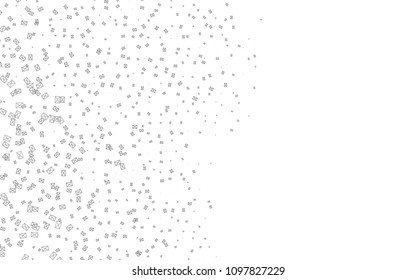 Light Black vector abstract colorful background, which consist of triangles. Pattern with colored triangles on white background.