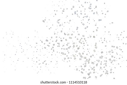 Light Black vector abstract colorful background, which consist of triangles. Pattern with colored triangles on white background.