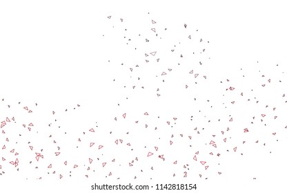 Light Black vector abstract colorful background, which consist of triangles. Pattern with colored triangles on white background.