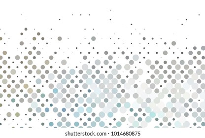 Light Black vector abstract pattern with circles. Geometry template for your business design. Background with colored spheres.