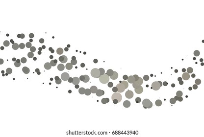 Light Black vector abstract pattern with circles. Geometry template for your business design. Background with colored spheres.