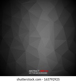 Light black vector abstract polygonal background