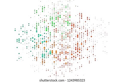 Light Black vector backdrop with dots. Blurred bubbles on abstract background with colorful gradient. Pattern for beautiful websites.