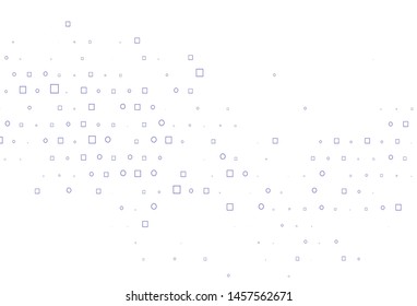 Light Black vector backdrop with dots, spots, cubes. Decorative design in abstract style with circles, rectangles. Pattern of water, rain drops.