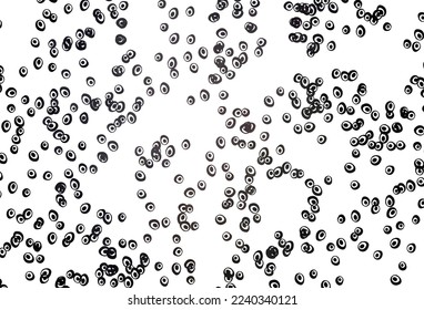 Light Black vector backdrop with dots. Blurred decorative design in abstract style with bubbles. Design for business adverts.