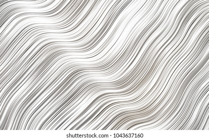 Light Black vector background with abstract lines. A sample with blurred bubble shapes. New composition for your brand book.