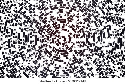 Light Black vector background with abstract lines. A sample with blurred bubble shapes. A completely new marble design for your business.