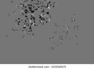Light Black vector background with abstract forms. Simple colorful illustration with abstract gradient shapes. Elegant design for wallpapers.