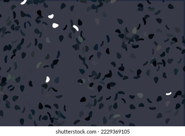 Light Black vector background with abstract forms. Modern abstract illustration with colorful random forms. Best smart design for your business.