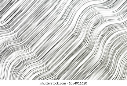 Light Black vector background with bent lines. An elegant bright illustration with gradient. New composition for your brand book.