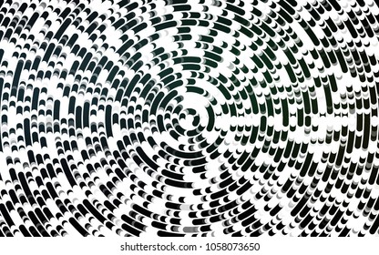 Light Black vector background with bubble shapes. Shining illustration, which consist of blurred lines, circles. Brand-new design for your ads, poster, banner.