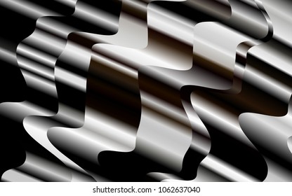 Light Black vector background with bubble shapes. Shining crooked illustration in marble style. Textured wave pattern for backgrounds.