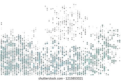 Light Black vector background with bubbles. Abstract illustration with colored bubbles in nature style. Pattern for ads, booklets.