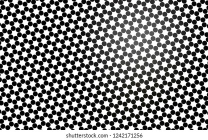Light Black vector background with bubbles. Blurred bubbles on abstract background with colorful gradient. Pattern for beautiful websites.