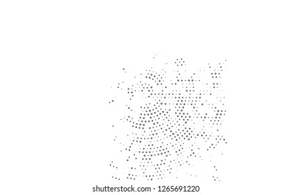 Light Black vector background with bubbles. Blurred decorative design in abstract style with bubbles. Pattern of water, rain drops.