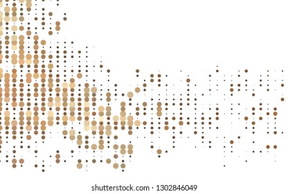 Light Black vector background with bubbles. Blurred bubbles on abstract background with colorful gradient. Template for your brand book.