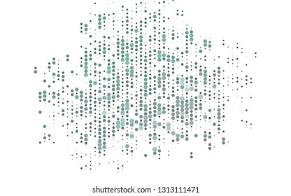 Light Black vector background with bubbles. Modern abstract illustration with colorful water drops. Design for business adverts.