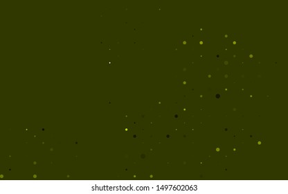 Light Black vector background with bubbles. Beautiful colored illustration with blurred circles in nature style. Design for business adverts.