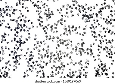 Light Black vector background with bubbles. Blurred decorative design in abstract style with bubbles. Template for your brand book.
