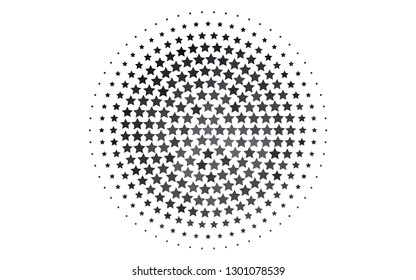 Light Black vector background with colored stars. Glitter abstract illustration with colored stars. Best design for your ad, poster, banner.