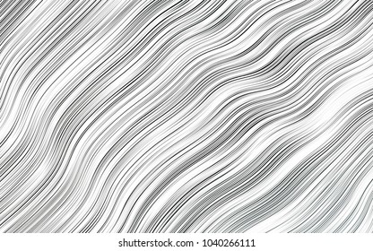 Light Black vector background with curved circles. Shining crooked illustration in marble style. A new texture for your  ad, booklets, leaflets.