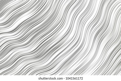 Light Black vector background with curved circles. A vague circumflex abstract illustration with gradient. Marble design for your web site.