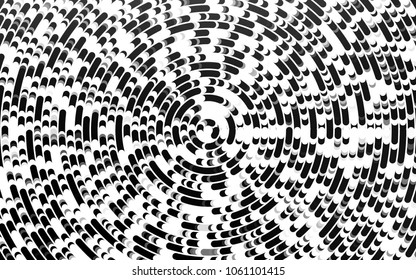 Light Black vector background with curved circles. Colorful illustration in abstract marble style with gradient. New composition for your brand book.