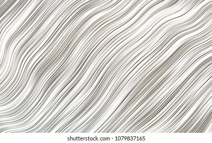 Light Black vector background with curved circles. Blurred geometric sample with gradient bubbles.  Marble style for your business design.