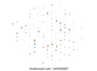 Light Black vector background with Digit symbols. Shining colorful illustration with isolated Digit signs. Smart design for your university promotion.