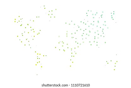 Light Black vector  background with dots. Glitter abstract illustration with blurred drops of rain. New design for ad, poster, banner of your website.
