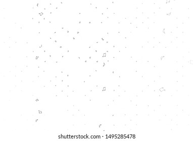 Light Black vector background with music symbols. Abstract illustration with colorful symbols of melody. Pattern for websites of musitians.