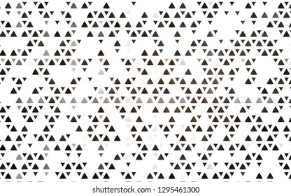 Light Black vector background with triangles. Modern abstract illustration with colorful triangles. Best design for your ad, poster, banner.