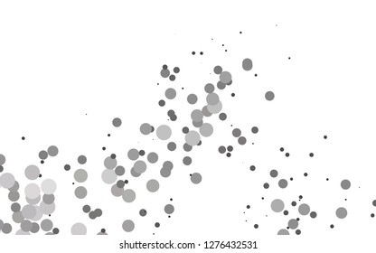 Light Black vector cover with circles. Illustration with set of shining colorful abstract circles. Template for your brand book.